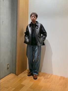 「アイテム（その他アウター）」を使った、UR_SkmK.さん（メンズ・167cm）の秋コーディネート
