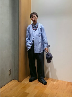 「アイテム（帽子）」を使った、UR_SkmK.さん（メンズ・167cm・30代）の秋コーディネート