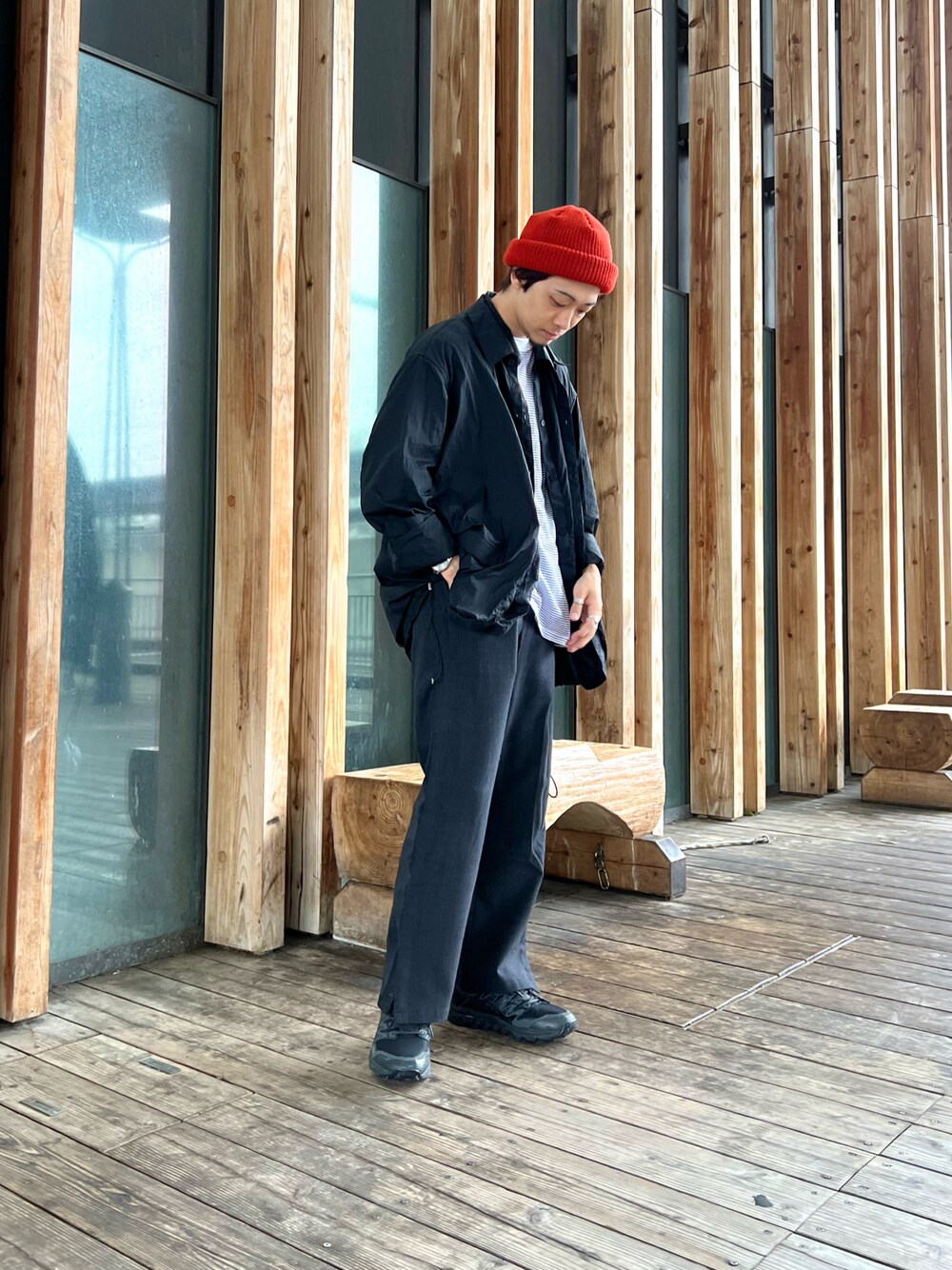 【CTHY＋VEIN】PE WRINKLES TAFFETA セットアップ CTHY＋VEIN】PE WRINKLES TAFFETA TRACK WIDE PANTS