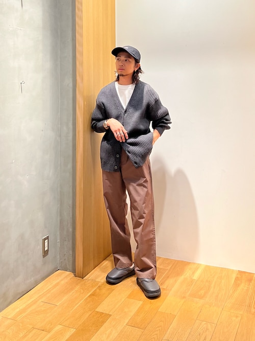 COTTON CASHMERE WIDE RIB CARDIGAN