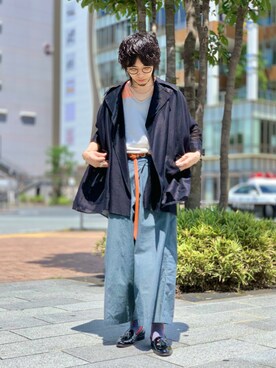 「MARTIN MARGIELA（マルタンマルジェラ）のアイテム」を使った、UR_SkmK.さん（メンズ・167cm）の夏コーディネート