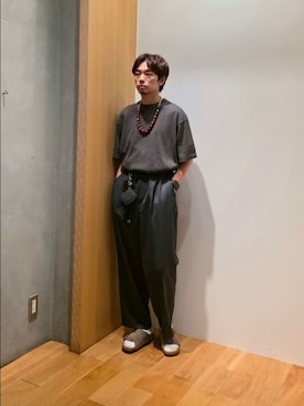 「アイテム（コインケース）」を使った、UR_SkmK.さん（メンズ・167cm）の夏コーディネート