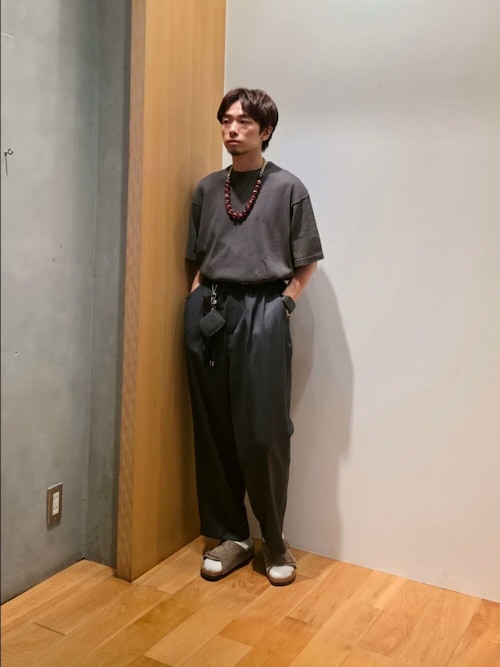『別注』crepuscule×UR　Washi Knit Short-Sleeve T-shirts