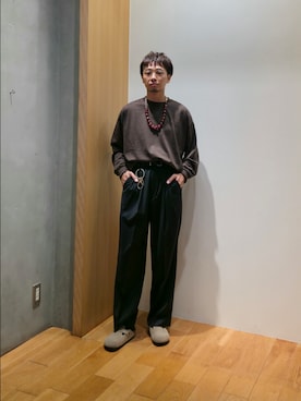 「アイテム（キーホルダー）」を使った、UR_SkmK.さん（メンズ・167cm）の秋コーディネート