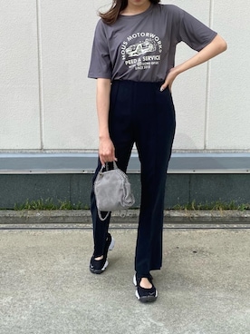 「STELLA McCARTNEY（ステラマッカートニー）のアイテム（ショルダーバッグ）」を使った、aIさん（レディース・163cm）の夏コーディネート