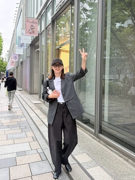 「GANNI（ガニー）のアイテム」を使った、江野沢愛美 さん（レディース・173cm）の春コーディネート