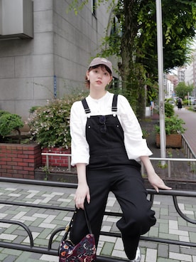 「ap retro（アプレトロ）のアイテム」を使った、江野沢愛美 さん（レディース・173cm）の夏コーディネート