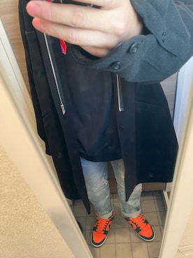 「UNDERCOVER（アンダーカバー）のアイテム（その他アウター）」を使った、yukiさん（メンズ・170cm）の春コーディネート