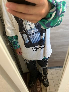 「mnml（ミニマル）のアイテム」を使った、yukiさん（メンズ・170cm）の春コーディネート