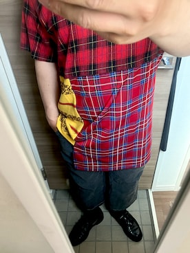 「COMME des GARCONS HOMME PLUS（コムデギャルソンオムプリュス）のアイテム（Tシャツ/カットソー）」を使った、yukiさん（メンズ・170cm）の春コーディネート
