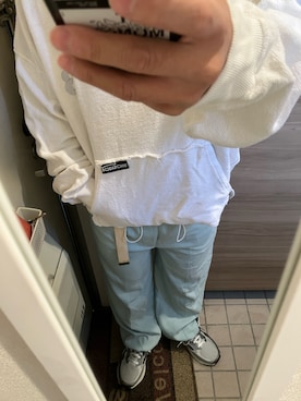 「アイテム（スウェットパンツ）」を使った、yukiさん（メンズ・170cm）の秋コーディネート