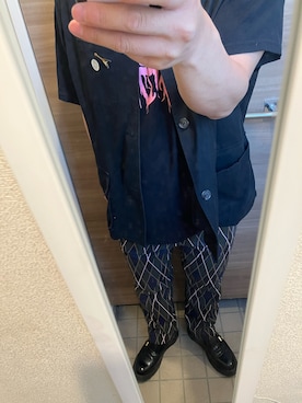 「KENZO（ケンゾー）のアイテム（パンツ）」を使った、yukiさん（メンズ・170cm）の春コーディネート