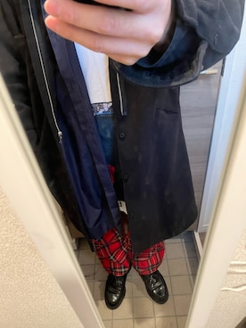 「UNDERCOVER（アンダーカバー）のアイテム（その他アウター）」を使った、yukiさん（メンズ・170cm）の冬コーディネート