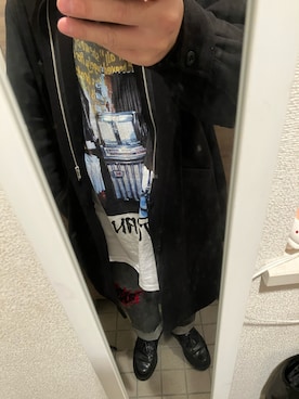 「UNDERCOVER（アンダーカバー）のアイテム（その他アウター）」を使った、yukiさん（メンズ・170cm）の冬コーディネート