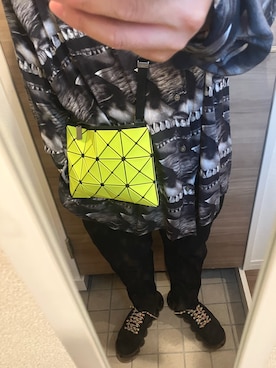 「BLACK COMME des GARCONS（ブラックコムデギャルソン）のアイテム（パンツ）」を使った、yukiさん（メンズ・170cm）の秋コーディネート