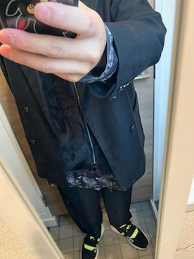 「MONO-MART（モノマート）のアイテム（その他アウター）」を使った、yukiさん（メンズ・170cm）の春コーディネート