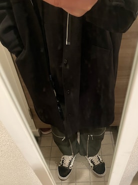 「UNDERCOVER（アンダーカバー）のアイテム（その他アウター）」を使った、yukiさん（メンズ・170cm）の冬コーディネート