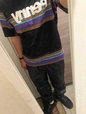 「FLAGSTUFF（フラグスタフ）のアイテム（パンツ）」を使った、yukiさん（メンズ・170cm）の秋コーディネート