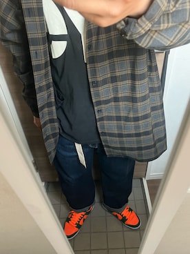 「PHENOMENON（フェノメノン）のアイテム（パンツ）」を使った、yukiさん（メンズ・170cm）の春コーディネート
