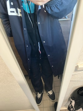 「UNDERCOVER（アンダーカバー）のアイテム（ナイロンジャケット）」を使った、yukiさん（メンズ・170cm）の秋コーディネート