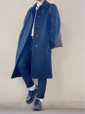 「MR.OLIVE（ミスターオリーブ）のアイテム」を使った、颯斗さん（メンズ・165cm）の冬コーディネート