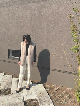 「anuans（アニュアンス）のアイテム」を使った、✩Ｋｉｉさん（レディース・154cm）の春コーディネート