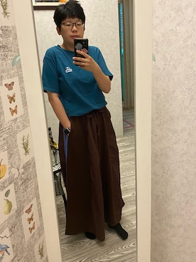 「CHUMS（チャムス）のアイテム（Tシャツ/カットソー）」を使った、annさん（レディース・162cm）の春コーディネート