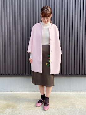 TSURU by Mariko Oikawaのノーカラーコートを使ったレディース人気