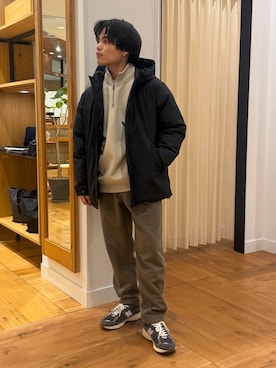 「アイテム（その他アウター）」を使った、katsukiさん（メンズ・168cm）の冬コーディネート