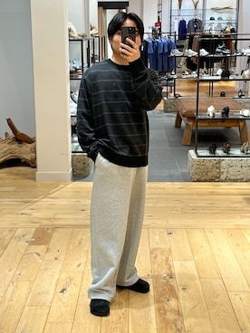 「アイテム（サンダル）」を使った、katsukiさん（メンズ・168cm）の秋コーディネート
