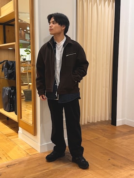 「アイテム（その他アウター）」を使った、katsukiさん（メンズ・168cm）の秋コーディネート