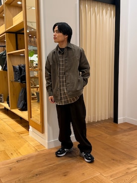 「アイテム（テーラードジャケット）」を使った、katsukiさん（メンズ・168cm）の秋コーディネート