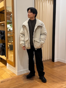 「アイテム（ブルゾン）」を使った、katsukiさん（メンズ・168cm）の秋コーディネート