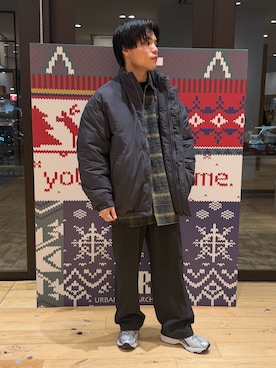 「Snow Peak（スノーピーク）の『別注』Snow Peak Apparel×DOORS　N/T Insulation Jacket（その他アウター）」を使った、katsukiさん（メンズ・168cm）の秋コーディネート