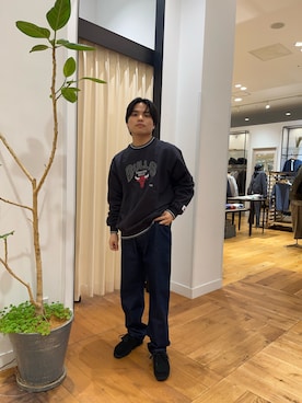 「clarks」｜「アイテム（スウェット）」を使った、katsukiさん（メンズ・168cm）の秋コーディネート