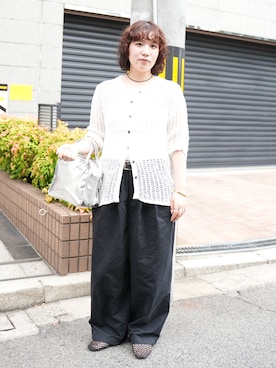 「 hellam（へラム）のアイテム」を使った、harukaさん（レディース・157cm）の夏コーディネート