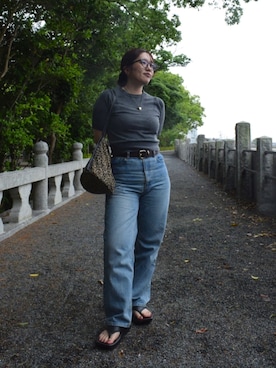 「muleboy（ミュールボーイ）のアイテム」を使った、harukaさん（レディース・156cm）の春コーディネート