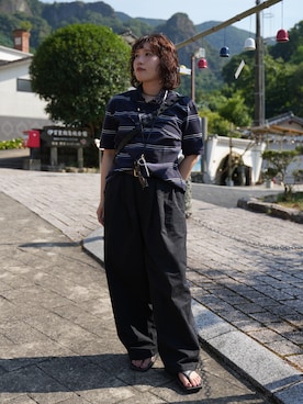 「 hellam（へラム）のアイテム（アクセサリー）」を使った、harukaさん（レディース・157cm）の秋コーディネート