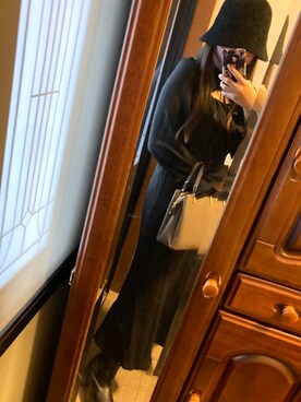 「RETRO GIRL（レトロガール）のアイテム（ワンピース/ドレス）」を使った、emiさん（レディース・154cm）の秋コーディネート