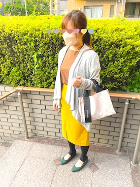 「pink adobe（ピンクアドベ）のアイテム」を使った、atinyamさん（レディース・157cm）の春コーディネート