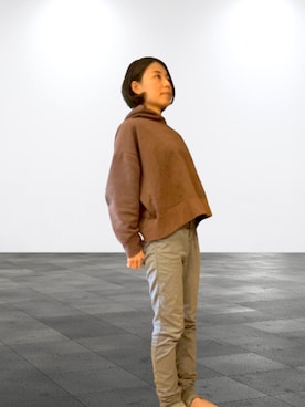 「部屋着」｜Atelier Seki さん（レディース・154cm）の春コーディネート