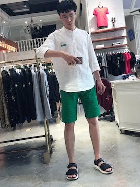 「SKECHERS（スケッチャーズ）のアイテム」を使った、Davidさん（メンズ・178cm）の夏コーディネート