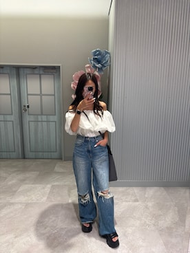 「EMODA（エモダ）のアイテム」を使った、すずかさん（レディース・151cm）の夏コーディネート