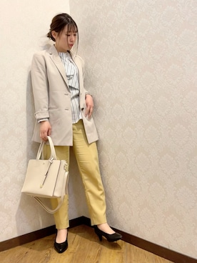 「DRESKIP（ドレスキップ）のアイテム（パンプス）」を使った、だいわさん（レディース・155cm）の春コーディネート