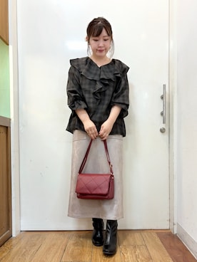 「SHOO・LA・RUE（シューラルー）のアイテム」を使った、だいわさん（レディース・155cm）の秋コーディネート