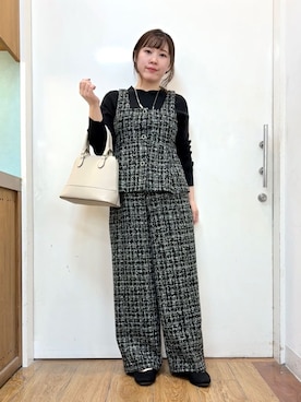 「DRESKIP（ドレスキップ）のアイテム」を使った、だいわさん（レディース・156cm）の冬コーディネート