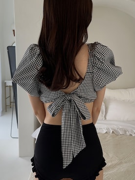 「アイテム（セットアップ）」を使った、mocoさん（レディース・158cm）の秋コーディネート