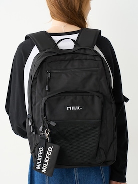 「MILKFED.（ミルクフェド）のアイテム」を使った、mocoさん（レディース・158cm）の夏コーディネート