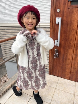 「H&M（エイチ・アンド・エム）のアイテム（その他アウター）」を使った、kana.hanaさん（レディース・166cm）の冬コーディネート