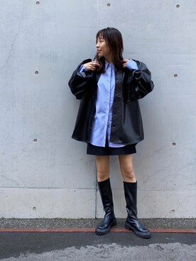 「Wrangler（ラングラー）のアイテム（その他アウター）」を使った、SAKI.さん（レディース・161cm）の秋コーディネート